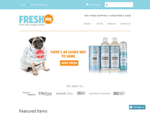 Tablet Screenshot of freshdog.com